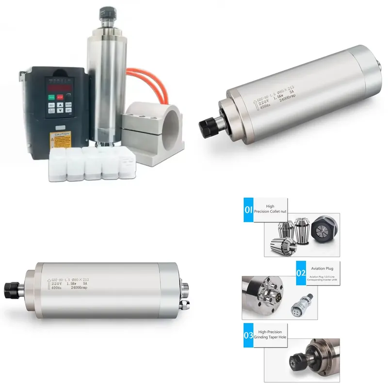 Water Cooled Spindle - 2026 الأكثر رواجاً محركات مغزل CNC