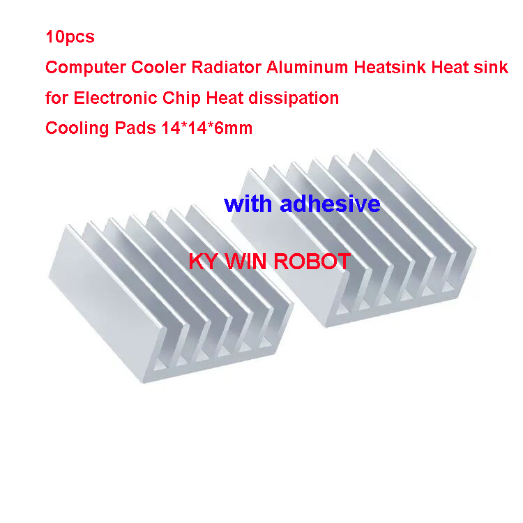 Aluminium Extrusion - 10 قطع من المبردات الألومنيومية اللاصقة