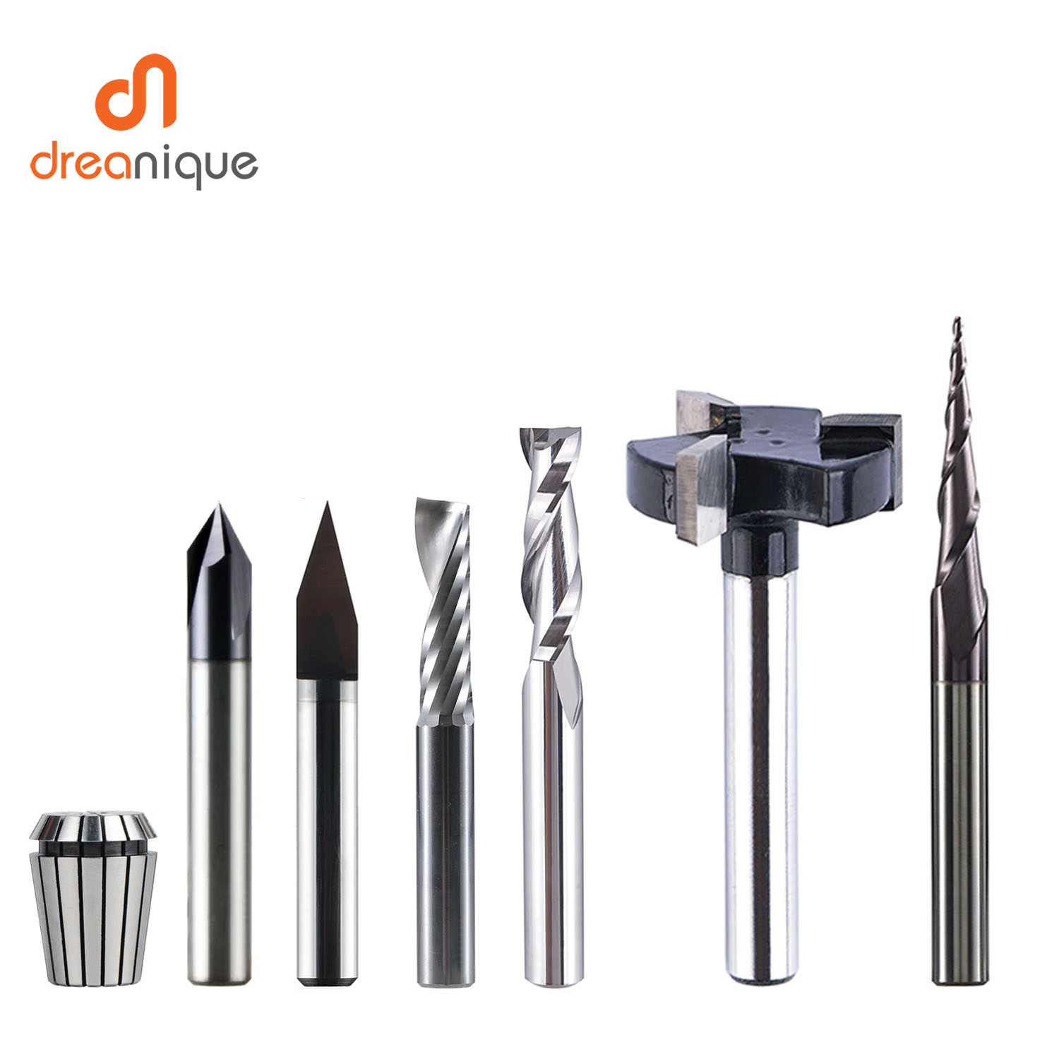 End Mill Set - Dreaique 7 قطعة/المجموعة 6 مللي متر