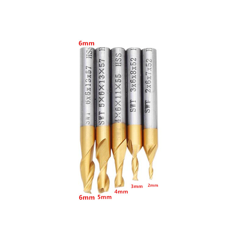 5 قطعة 2 الناي نهاية قاطعة الم - مراجعة End Mill Set وسعره