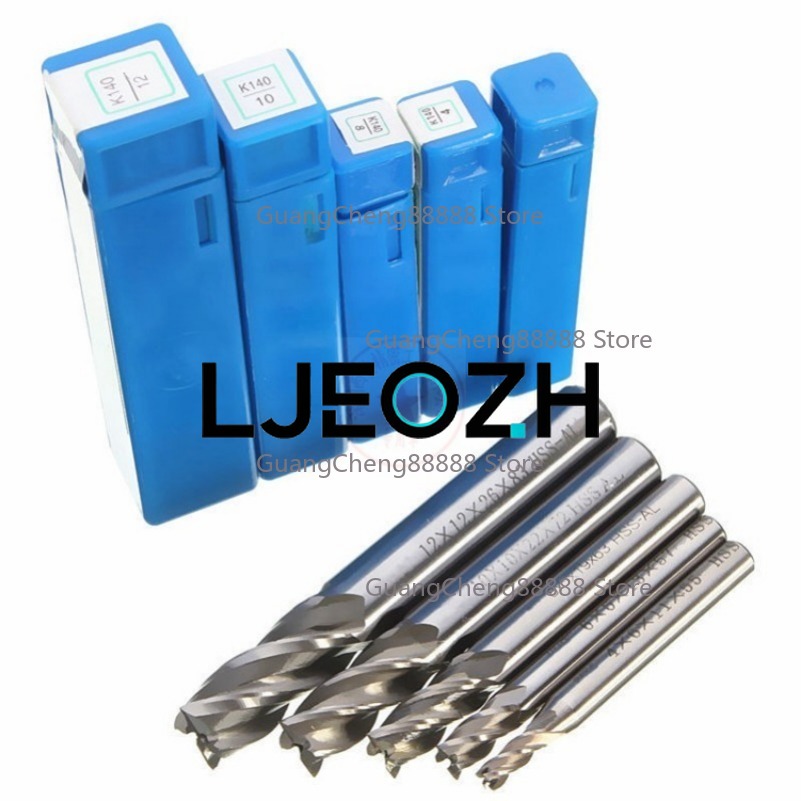 طقم 5 قطع من أدوات الطحن الفول - مراجعة End Mill Set وسعره