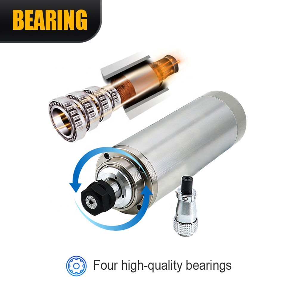 محرك مغزلي بتبريد مائي 220 فول - مراجعة Spindle Motor وسعره