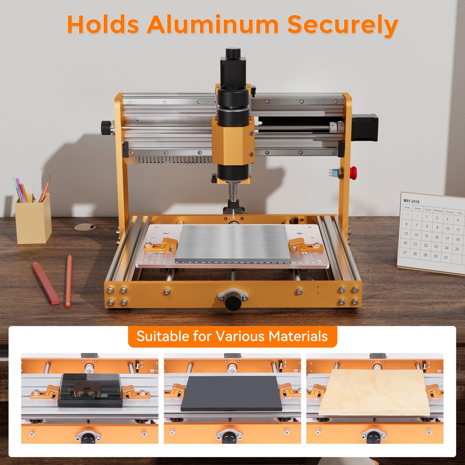 مخلب نمر من الألومنيوم لآلة CN - مراجعة 3018 Aluminium Cnc وسعره