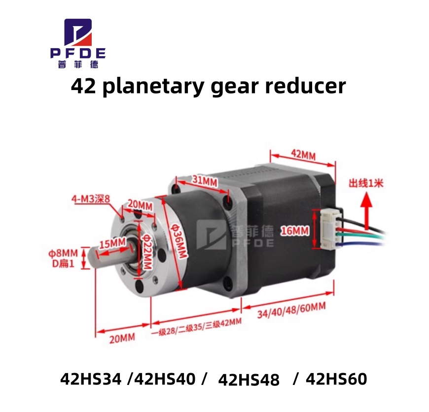 محرك ستيبر جديد Nema 17 مع مخف - مراجعة Stepper Motor Nema17 وسعره