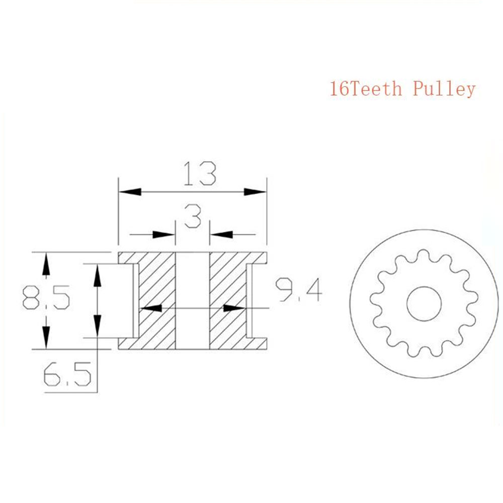 GT2 المهمل توقيت بكرة 16/20 ال - مراجعة Gt2 Pulley وسعره