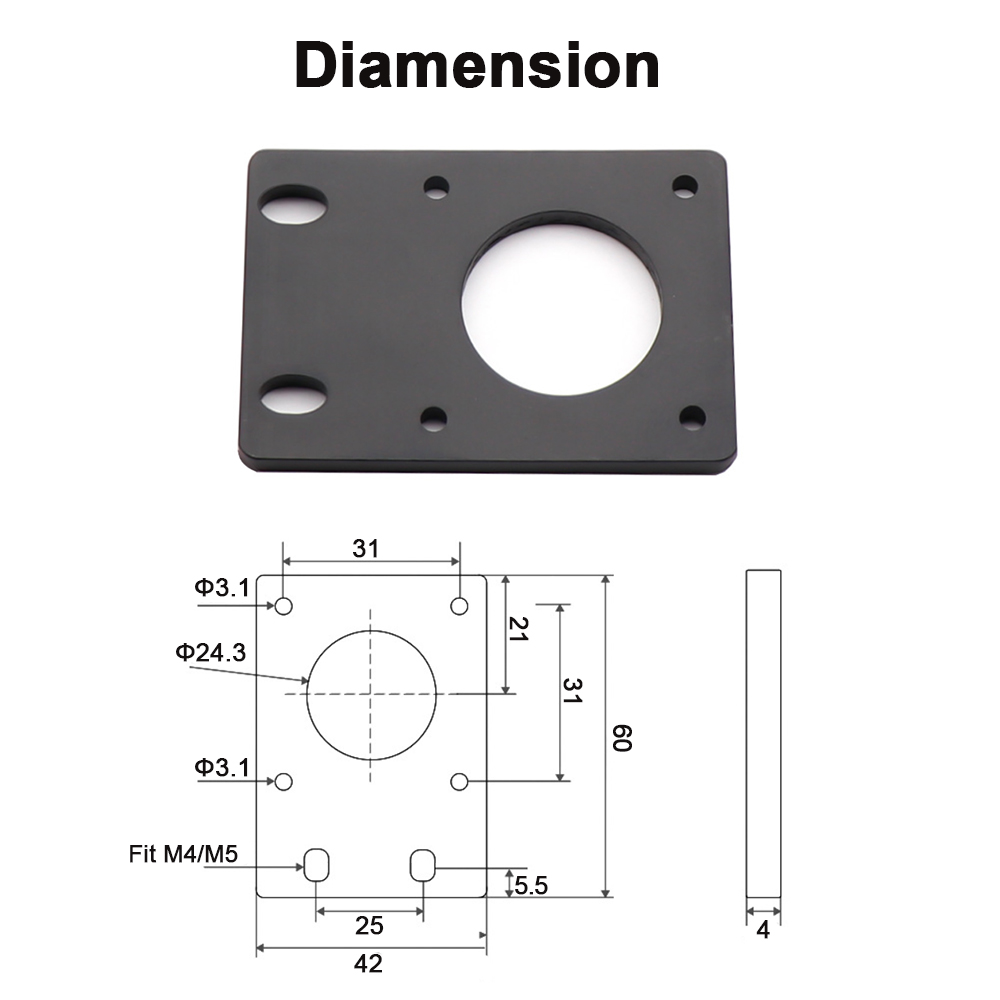 حامل محرك خطوي NEMA 17، لوحة ت - مراجعة Stepper Motor Nema17 وسعره