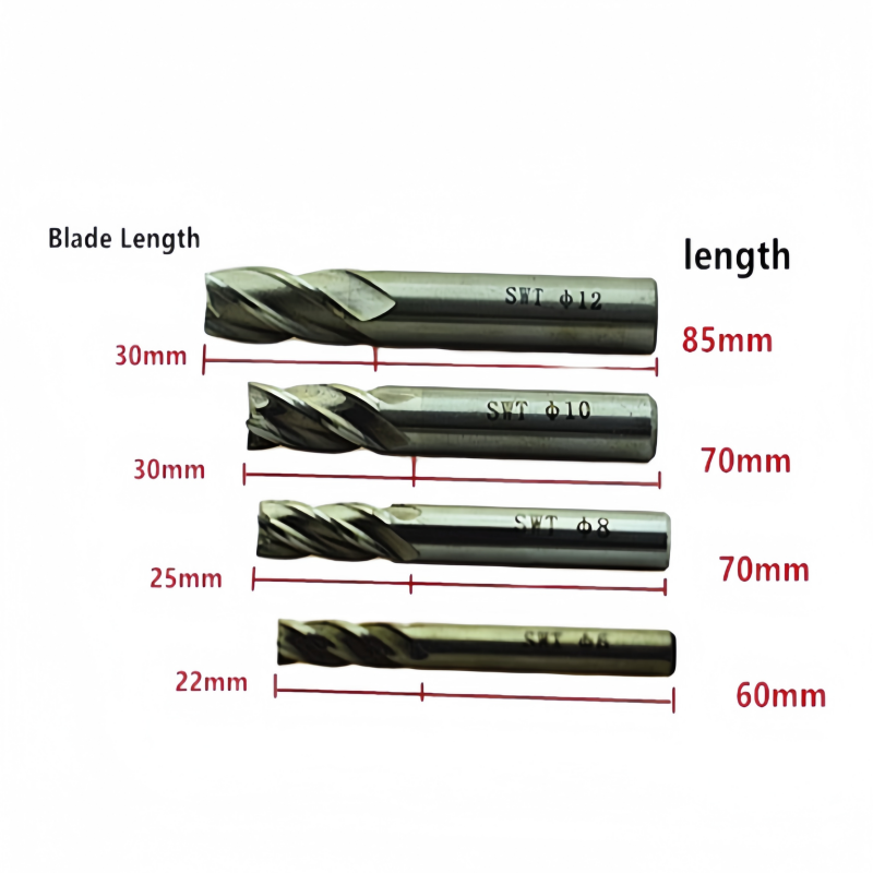 4 قطعة كربيد نهاية مطحنة HSS 4 - مراجعة End Mill Set وسعره