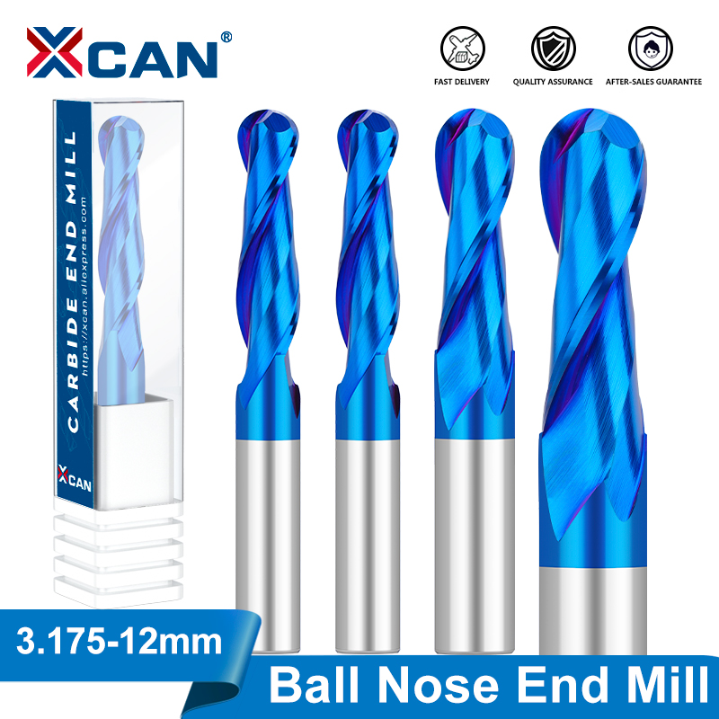 XCAN الكرة الأنف نهاية مطحنة 3 - مراجعة End Mill Set وسعره