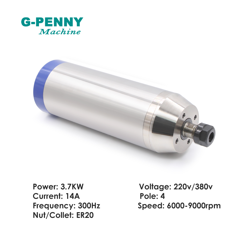 محرك G-PENNY 3.7kw ER20 لتشغيل - مراجعة Water Cooled Spindle وسعره