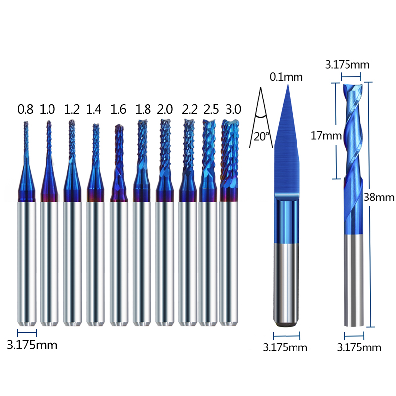 XCAN CNC راوتر بت نهاية مطحنة  - مراجعة End Mill Set وسعره